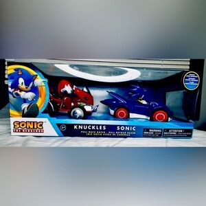 NKOK Sonic The Hedgehog Knuckles & Sonic Pull-Back Racers - 2-Pack